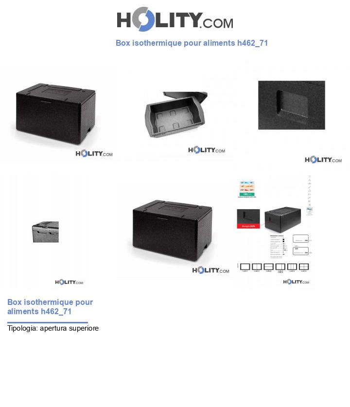 Box isothermique pour aliments h462_71