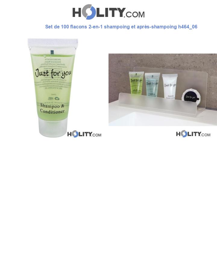 Set de 100 flacons 2-en-1 shampoing et après-shampoing h464_06