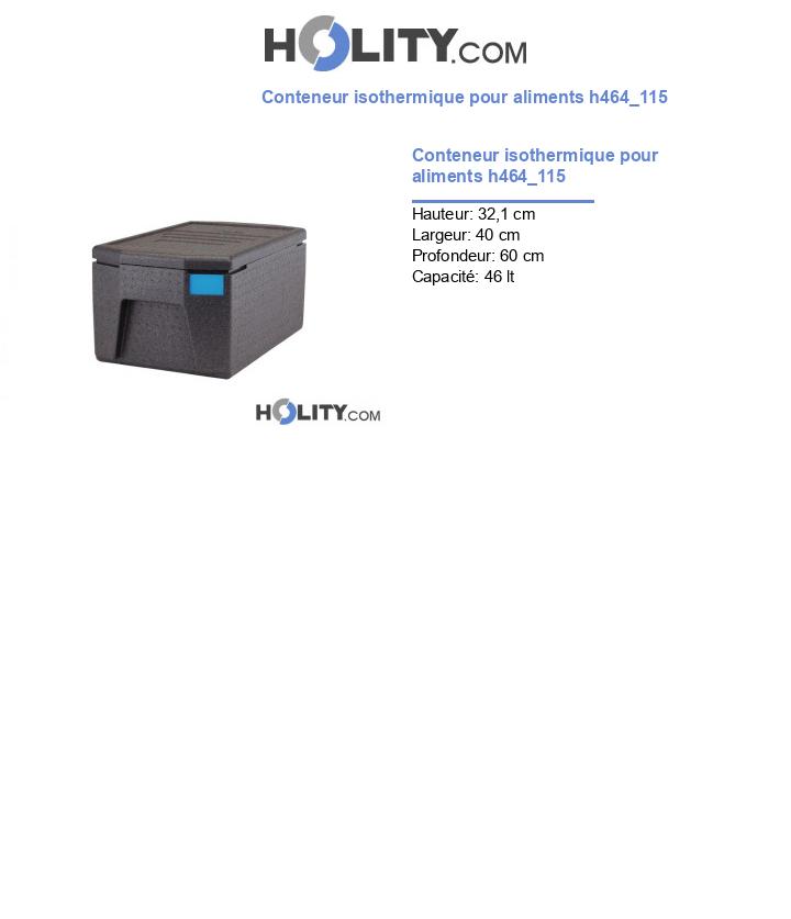 Conteneur isothermique pour aliments h464_115
