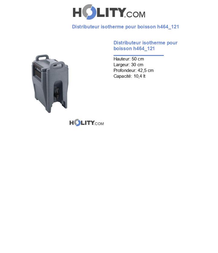 Distributeur isotherme pour boisson h464_121
