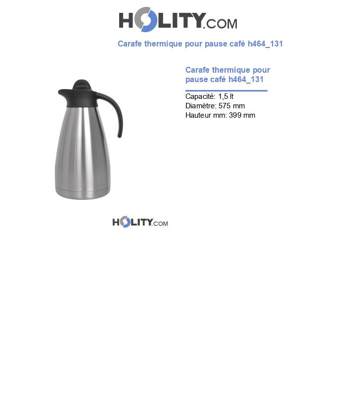 Carafe thermique pour pause café h464_131