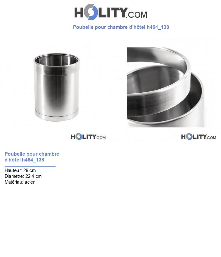 Poubelle pour chambre d'hôtel h464_138