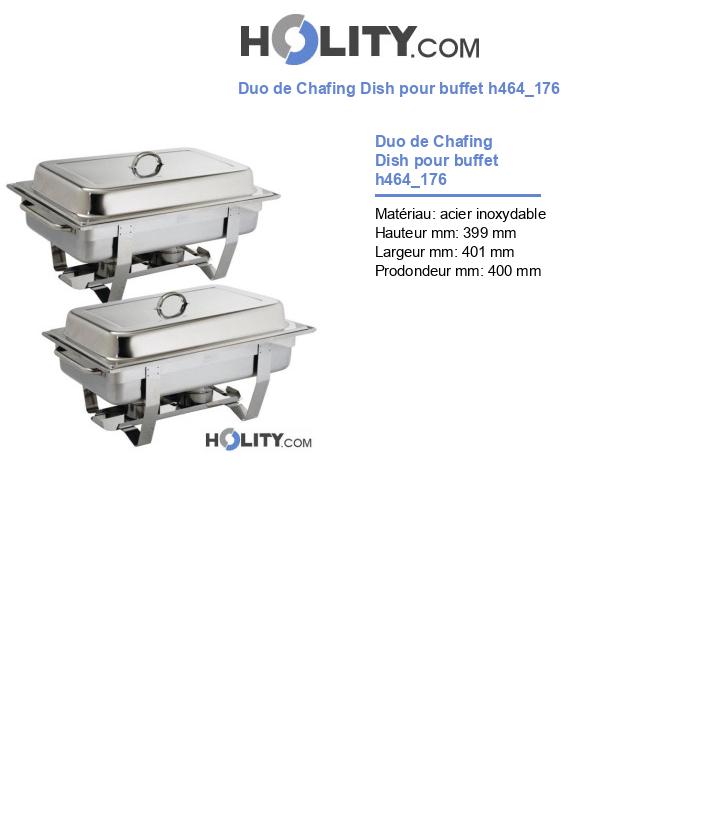 Duo de Chafing Dish pour buffet h464_176