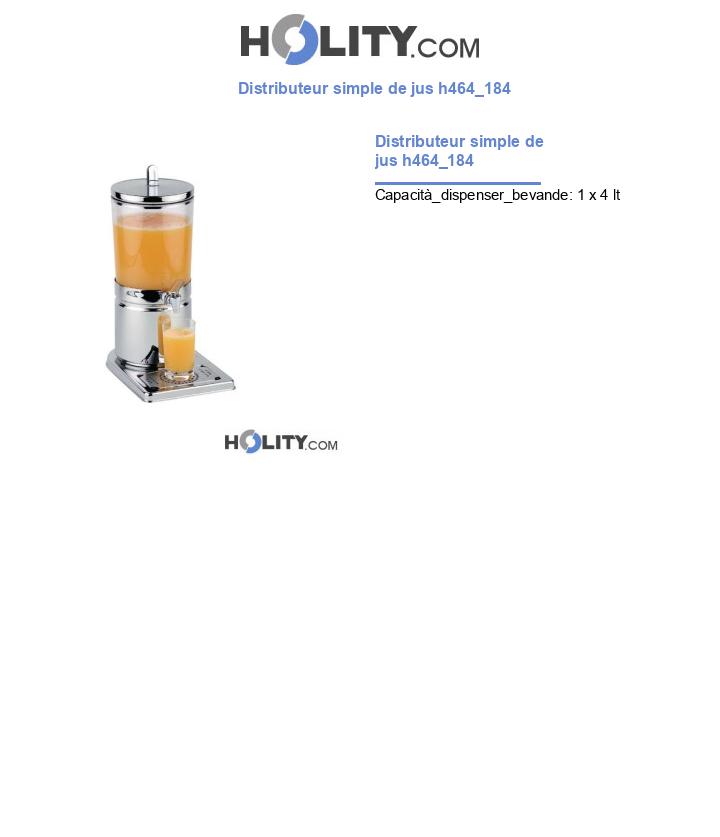 Distributeur simple de jus h464_184