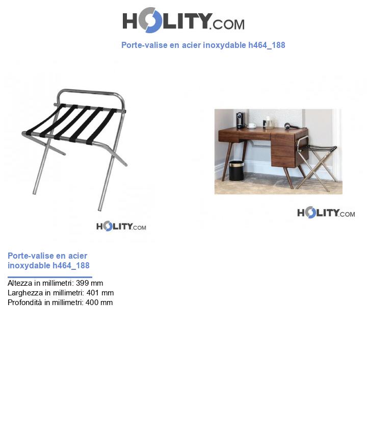 Porte-valise en acier inoxydable h464_188