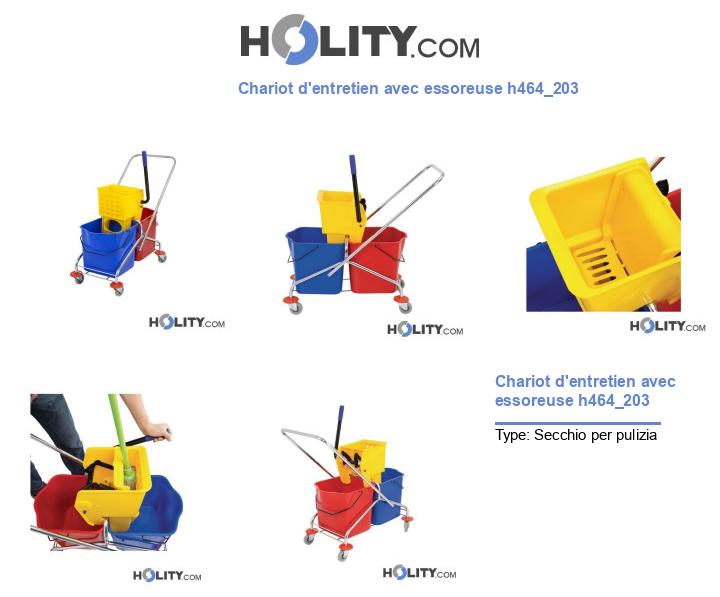 Chariot d'entretien avec essoreuse h464_203