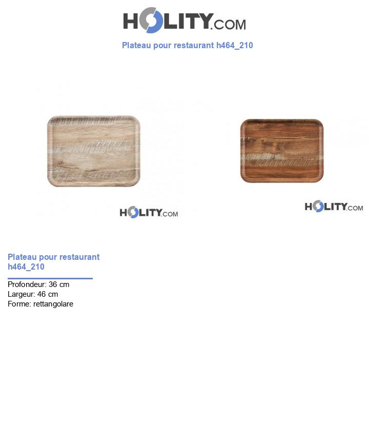 Plateau pour restaurant h464_210