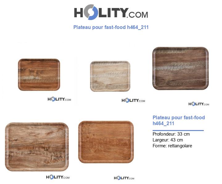 Plateau pour fast-food h464_211