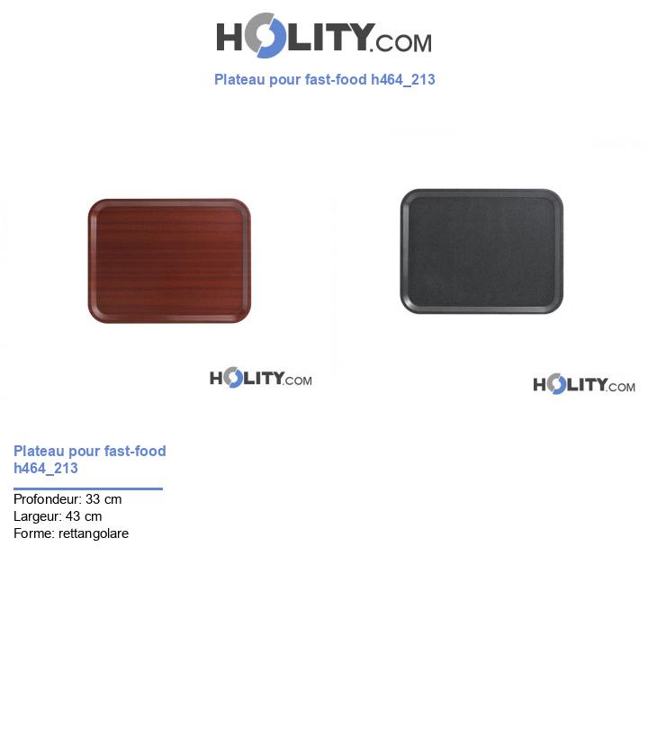Plateau pour fast-food h464_213