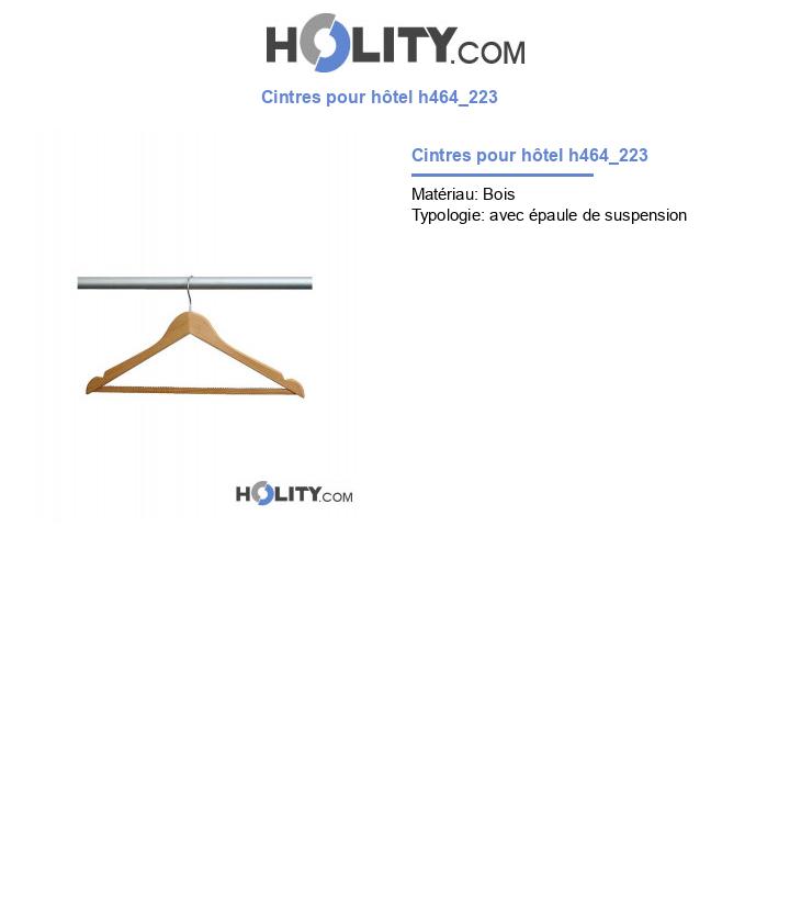 Cintres pour hôtel h464_223