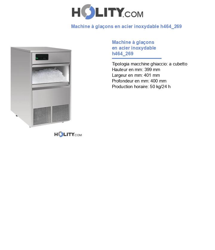 Machine à glaçons en acier inoxydable h464_269