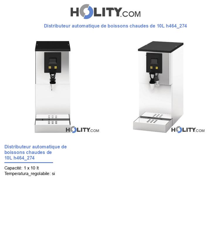 Distributeur automatique de boissons chaudes de 10L h464_274