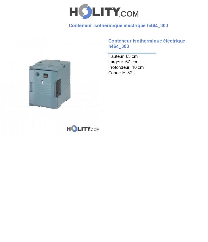 Conteneur isothermique électrique h464_303