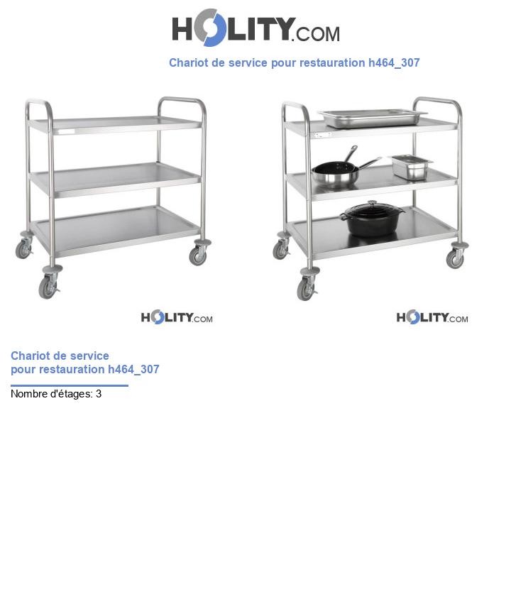 Chariot de service pour restauration h464_307