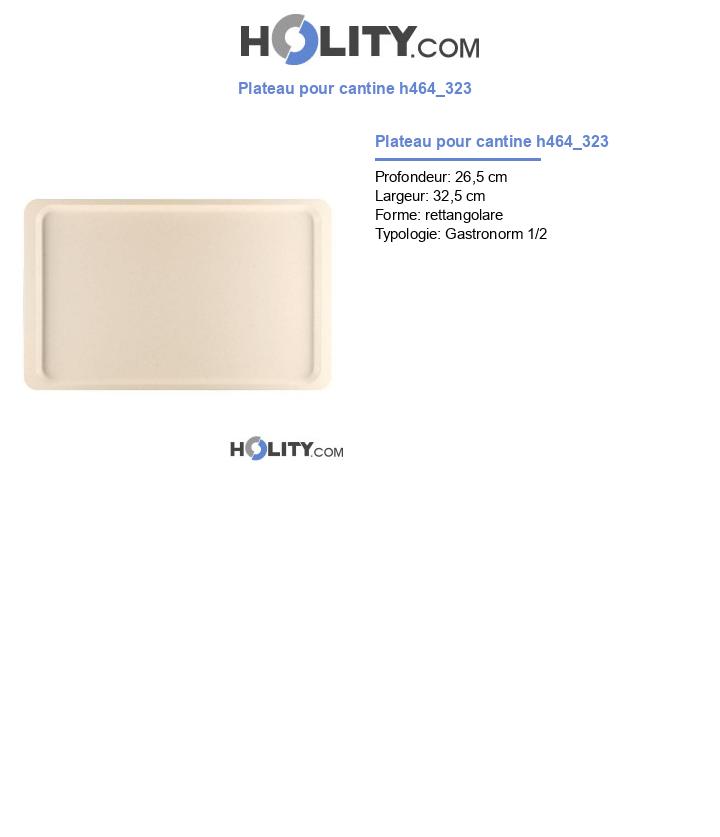 Plateau pour cantine h464_323