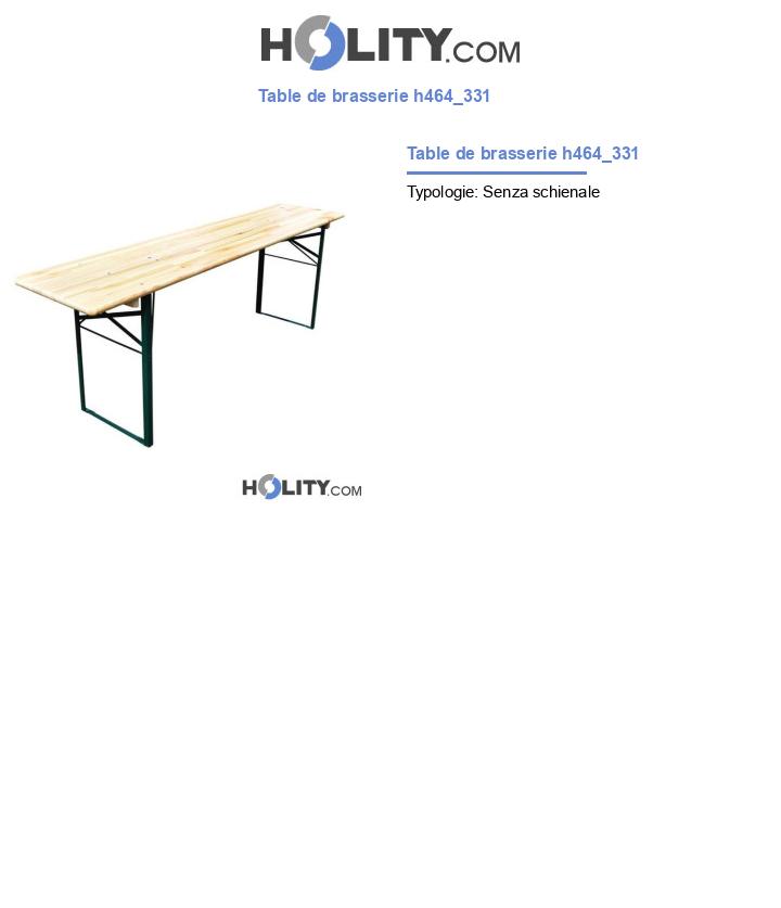 Table de brasserie h464_331