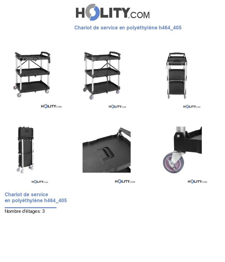 Chariot de service en polyéthylène h464_405