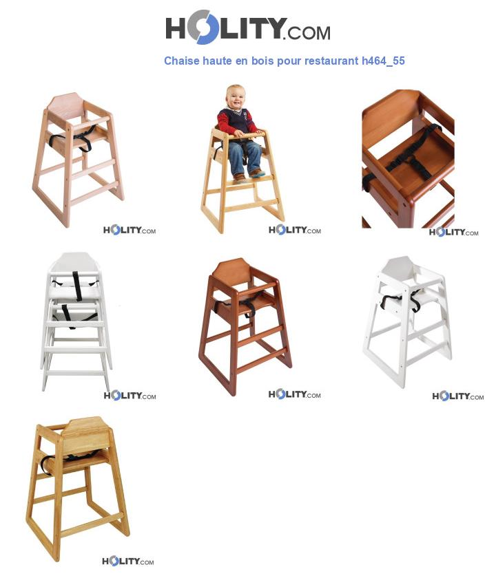 Chaise haute en bois pour restaurant h464_55