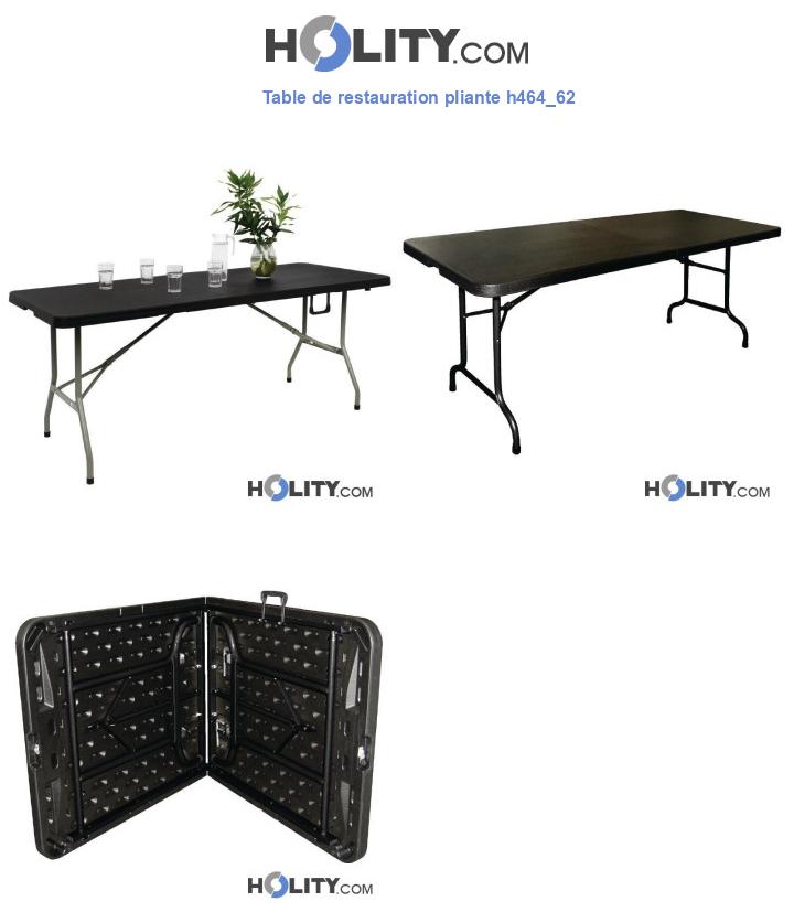 Table de restauration pliante h464_62