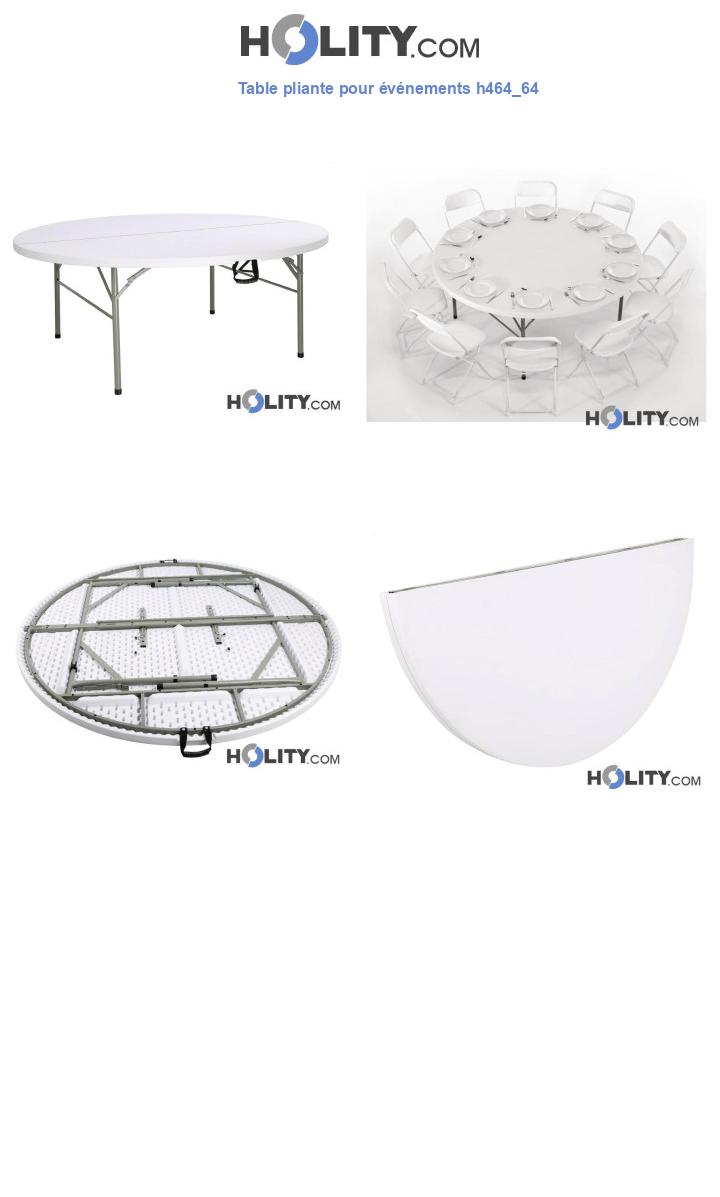 Table pliante pour événements h464_64