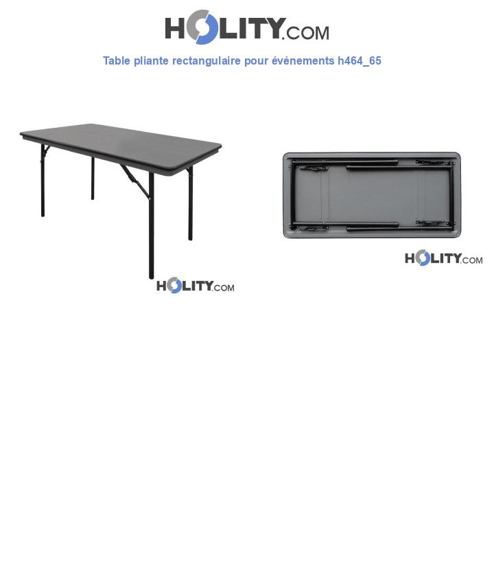 Table pliante rectangulaire pour événements h464_65