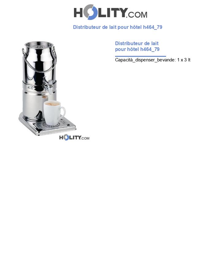 Distributeur de lait pour hôtel h464_79