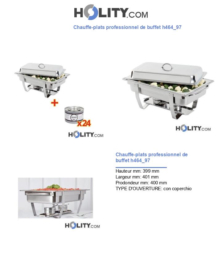 Chauffe-plats professionnel de buffet h464_97