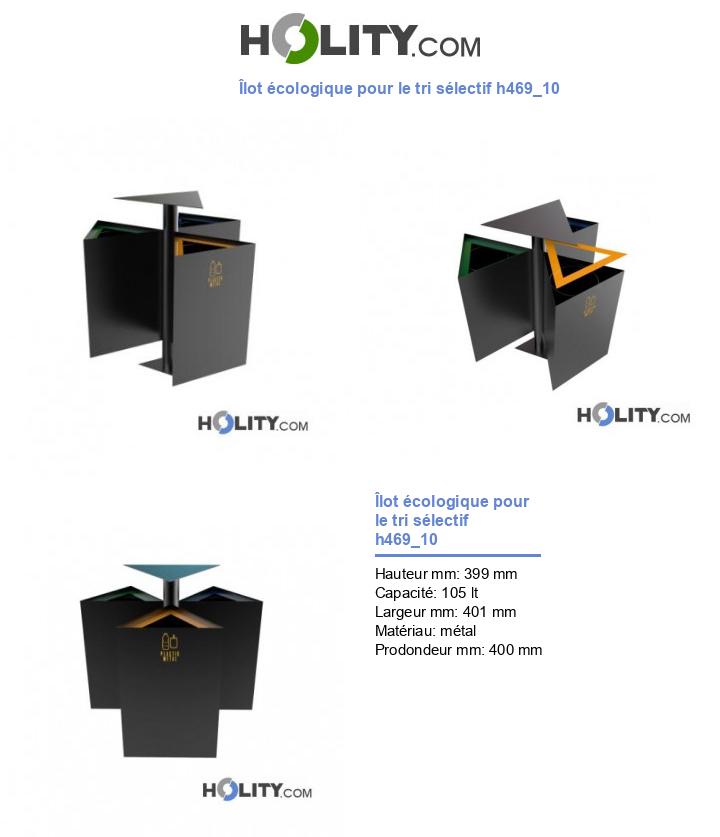 Îlot écologique pour le tri sélectif h469_10