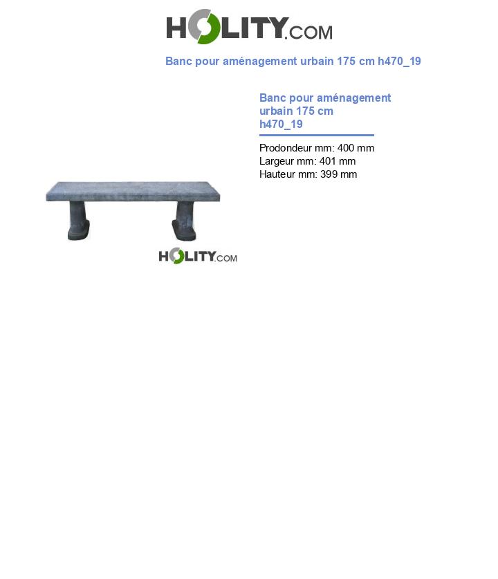 Banc pour aménagement urbain 175 cm h470_19