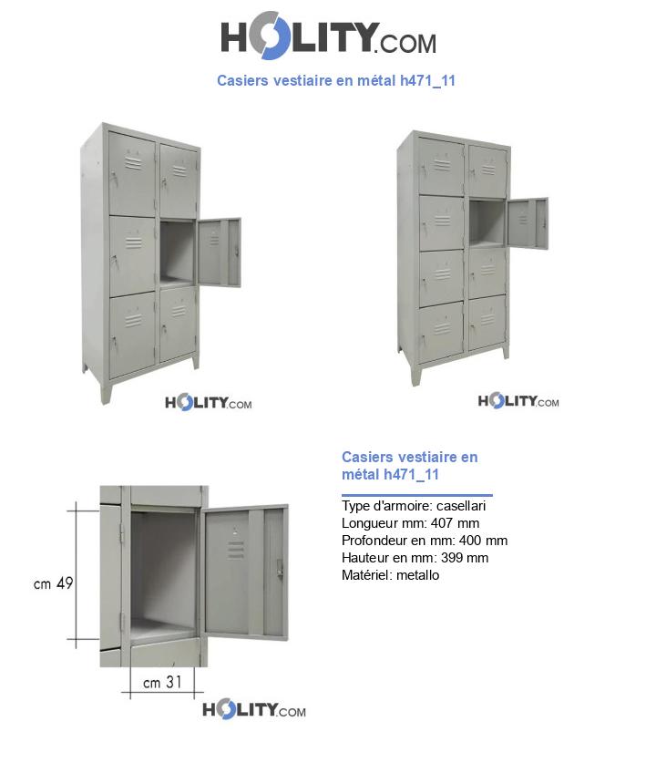Casiers vestiaire en métal h471_11