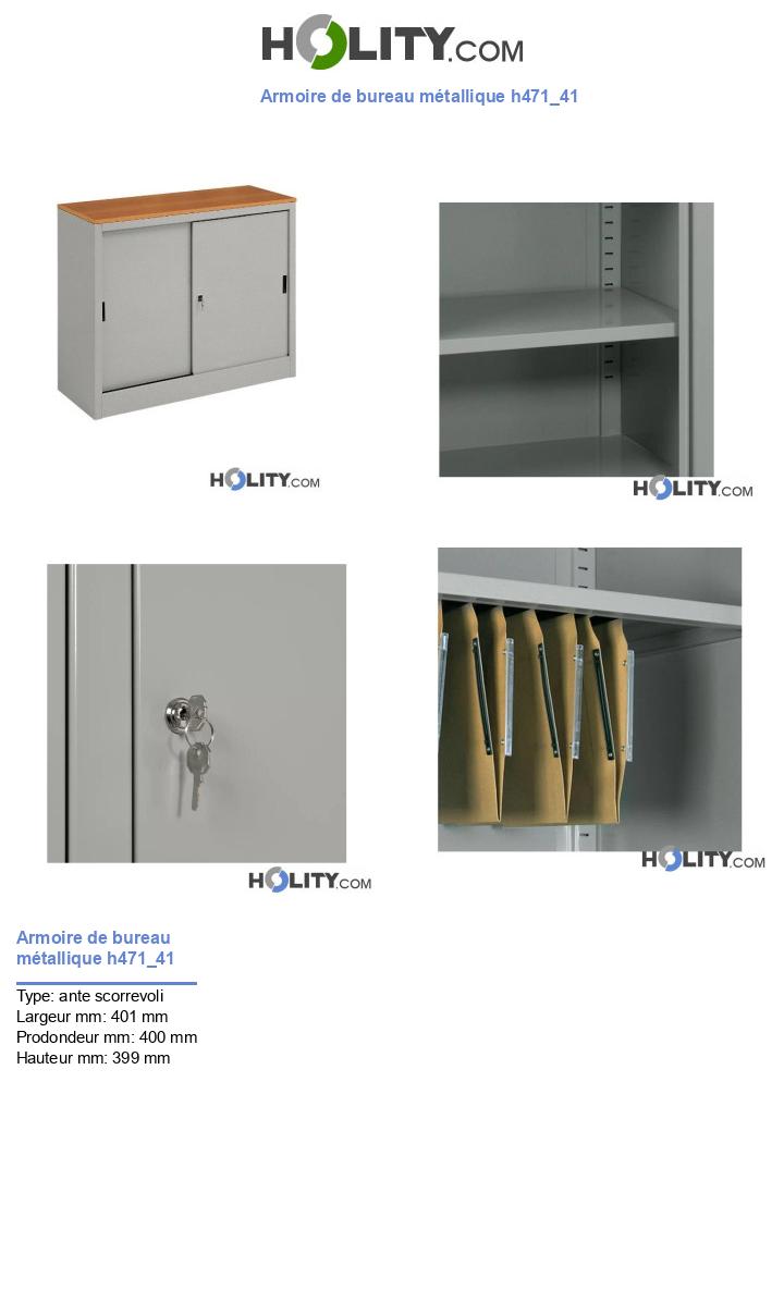 Armoire de bureau métallique h471_41