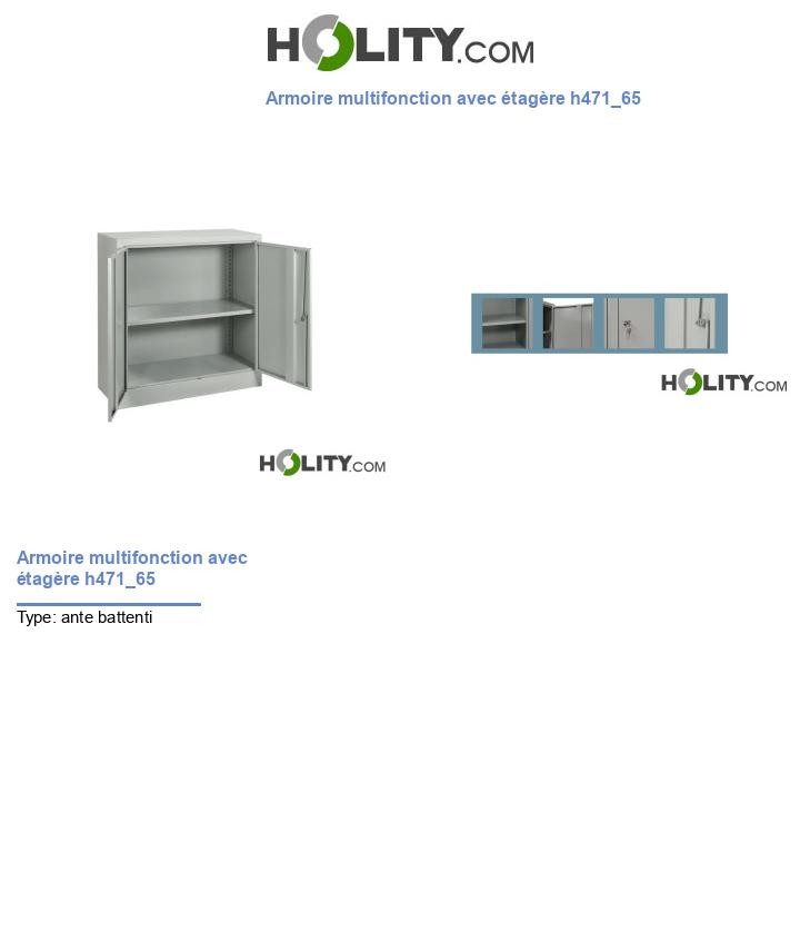 Armoire multifonction avec étagère h471_65
