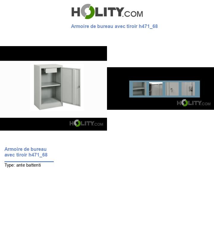 Armoire de bureau avec tiroir h471_68