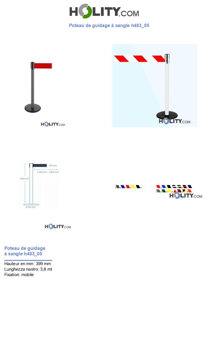 Poteau de guidage à sangle h483_05