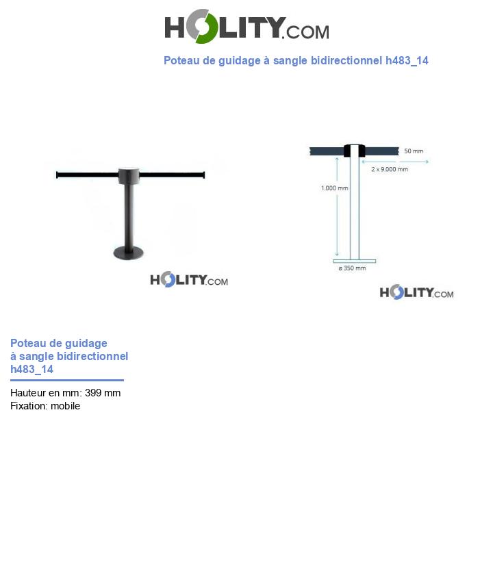 Poteau de guidage à sangle bidirectionnel h483_14
