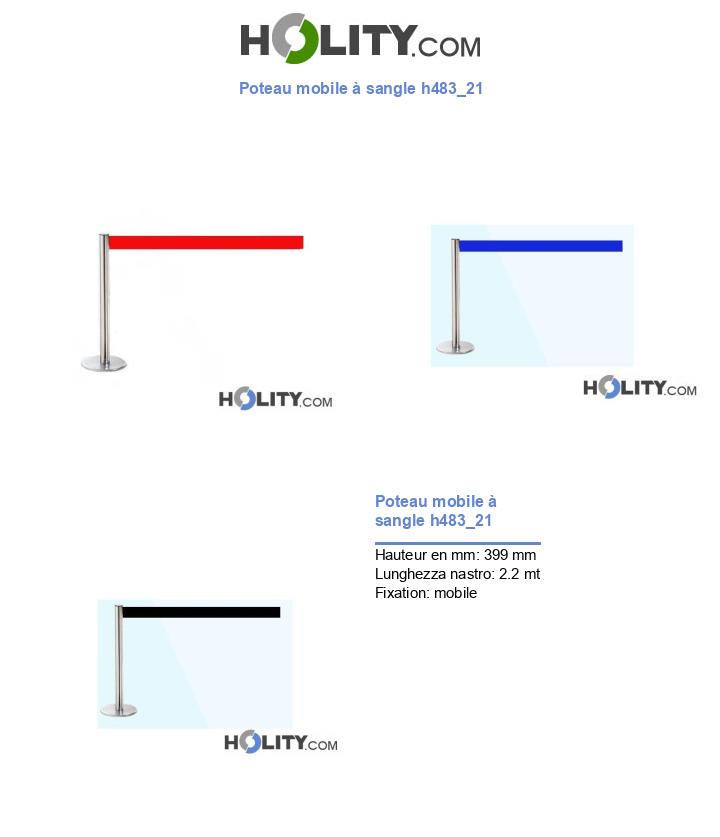 Poteau mobile à sangle h483_21