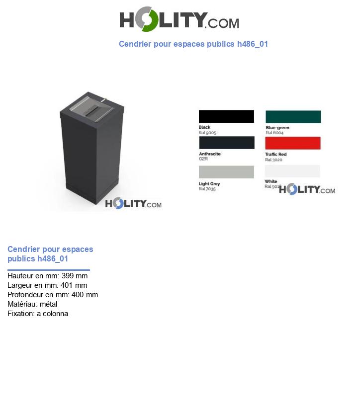 Cendrier pour espaces publics h486_01