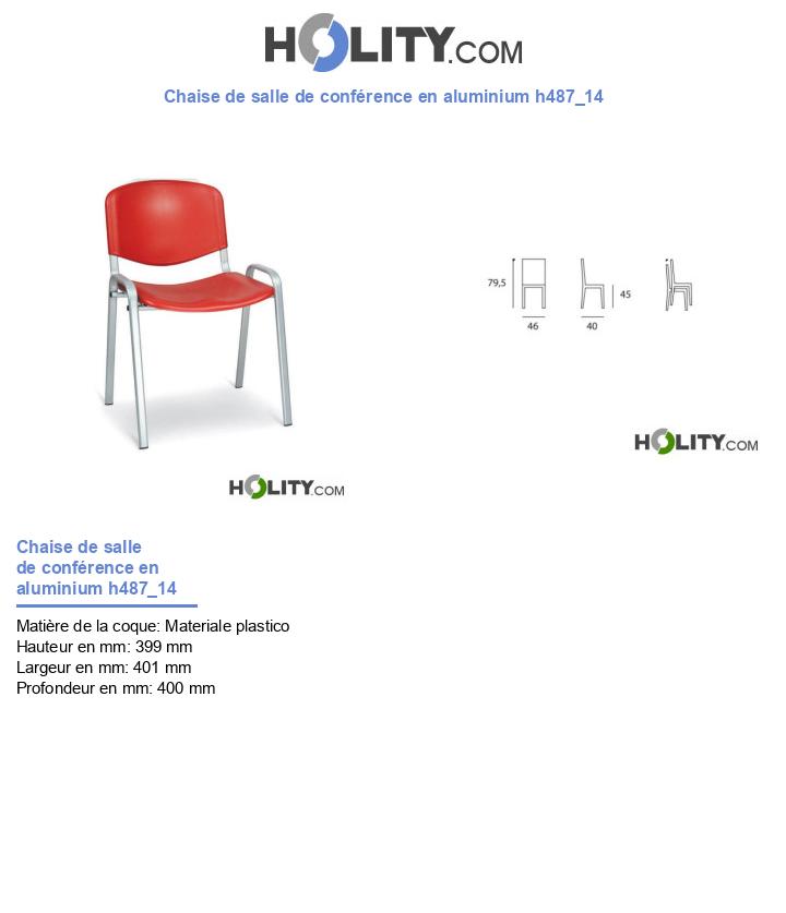 Chaise de salle de conférence en aluminium h487_14