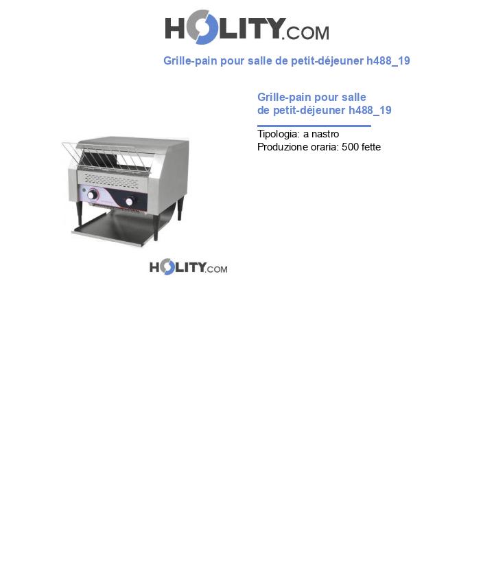 Grille-pain pour salle de petit-déjeuner h488_19