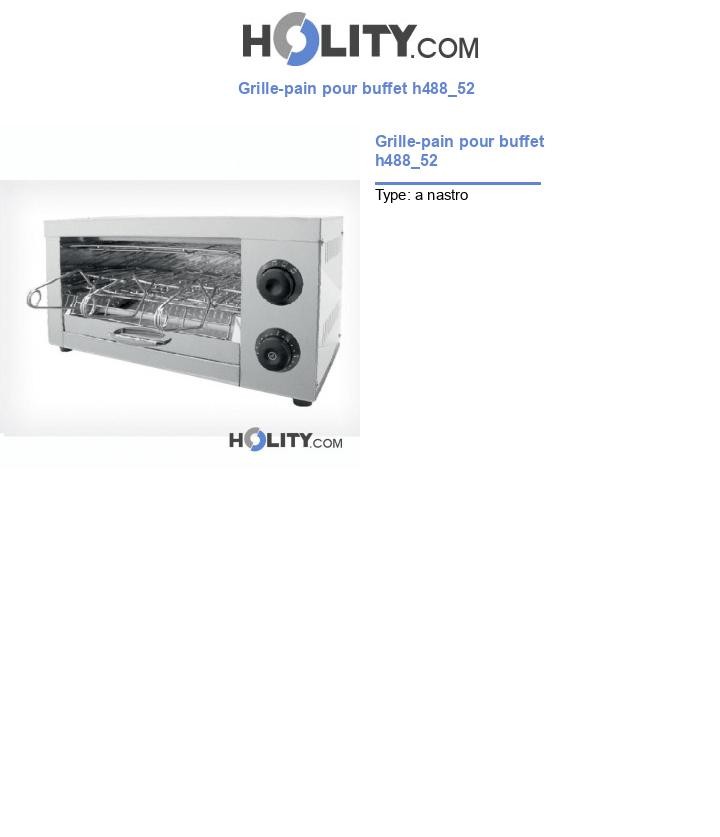 Grille-pain pour buffet h488_52