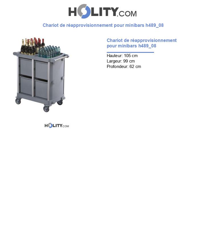 Chariot de réapprovisionnement pour minibars h489_08