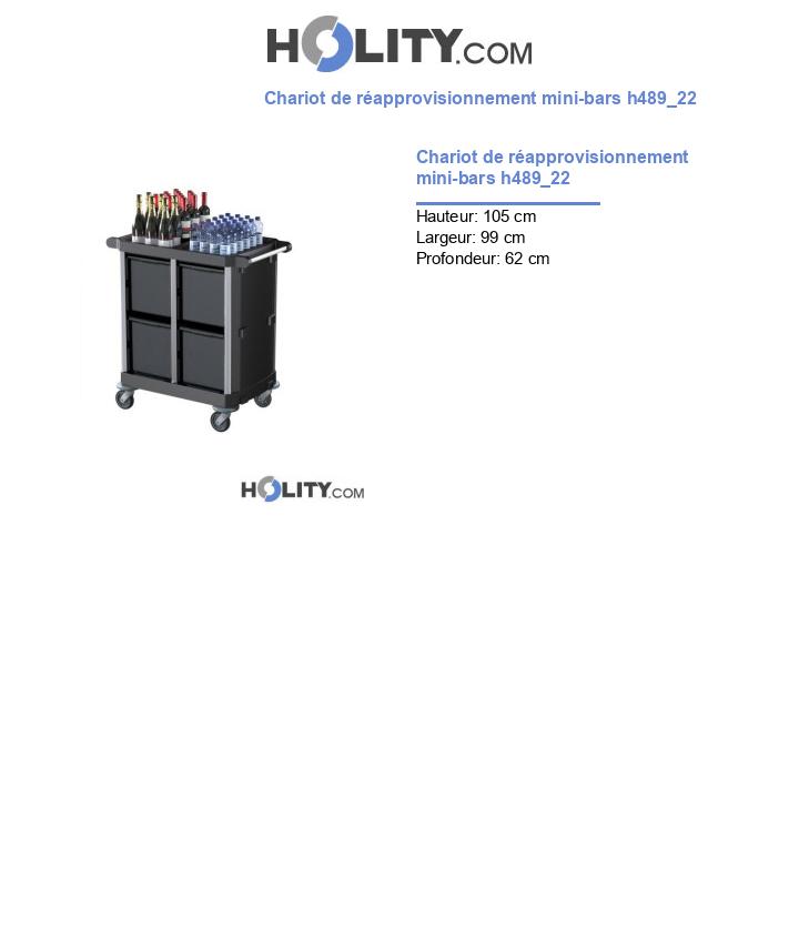 Chariot de réapprovisionnement mini-bars h489_22