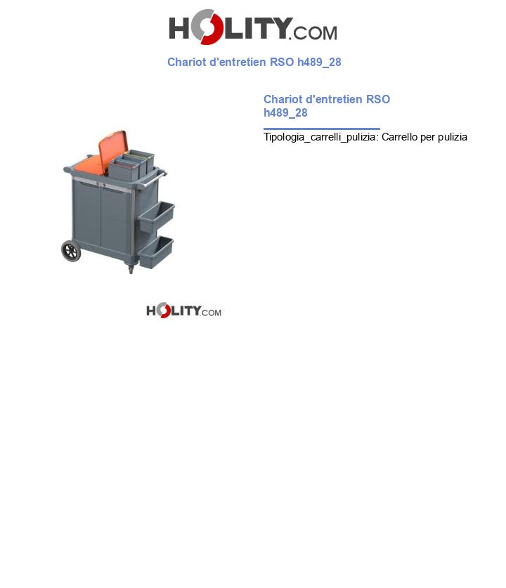 Chariot d'entretien RSO h489_28