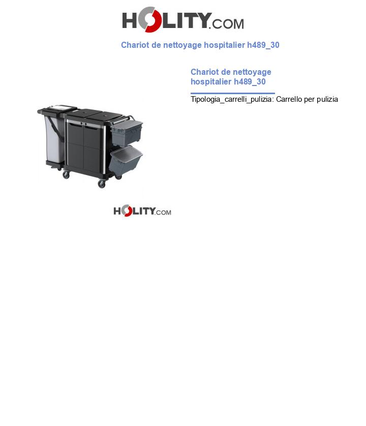 Chariot de nettoyage hospitalier h489_30
