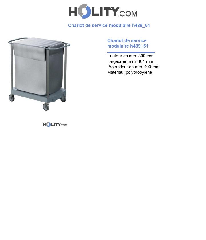 Chariot de service modulaire h489_61