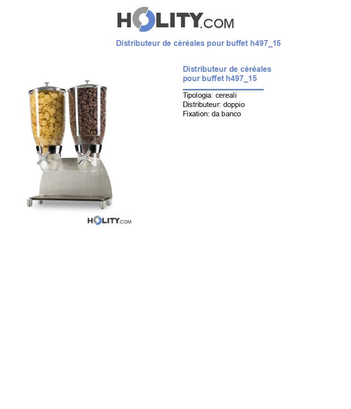 Distributeur de céréales pour buffet h497_15