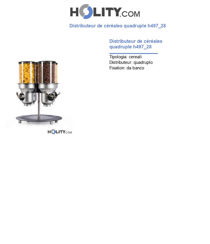 Distributeur de céréales quadruple h497_28