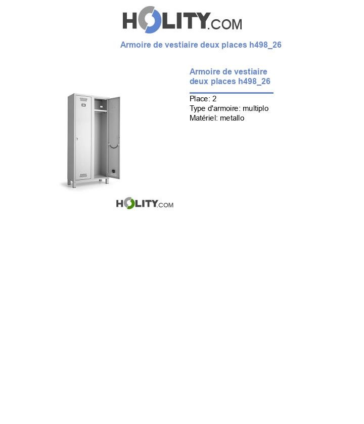 Armoire de vestiaire deux places h498_26