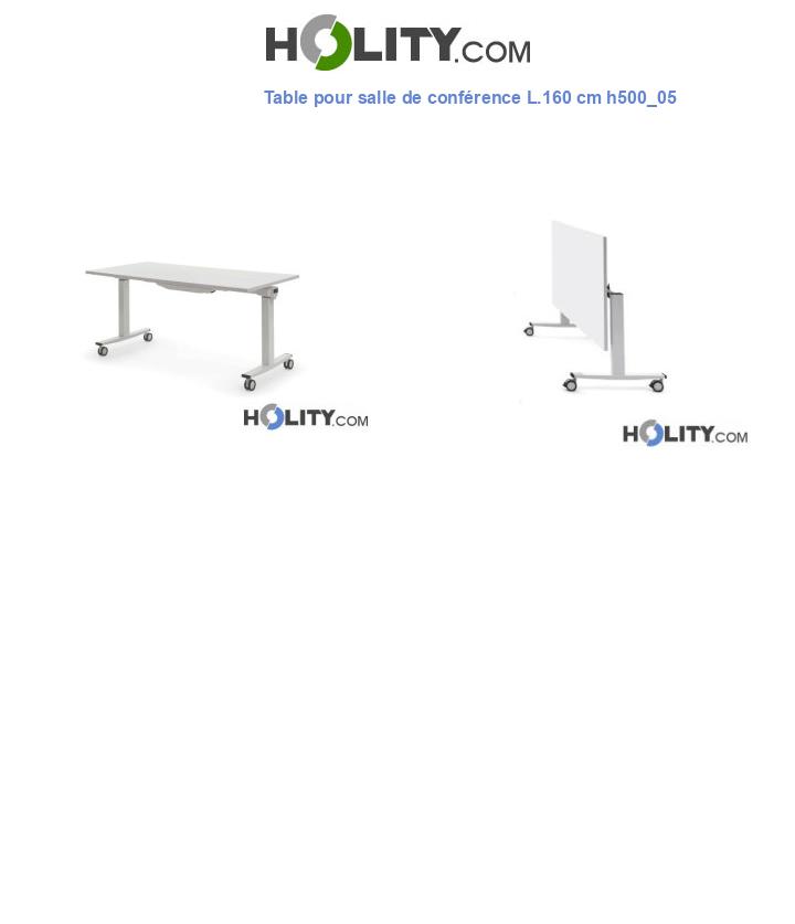 Table pour salle de conférence L.160 cm h500_05