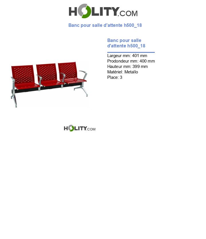 Banc pour salle d'attente h500_18